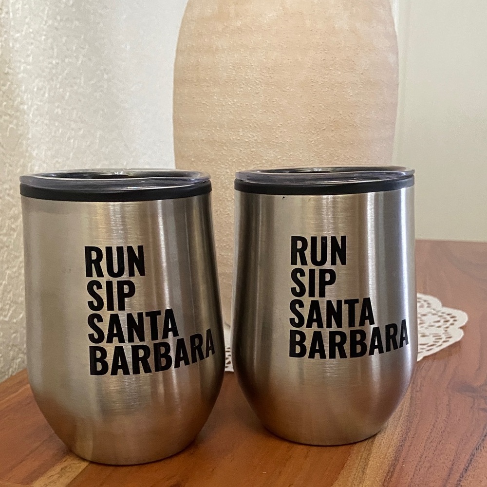 Santa Barbara Stainless Steel Tumbler Set - Silver